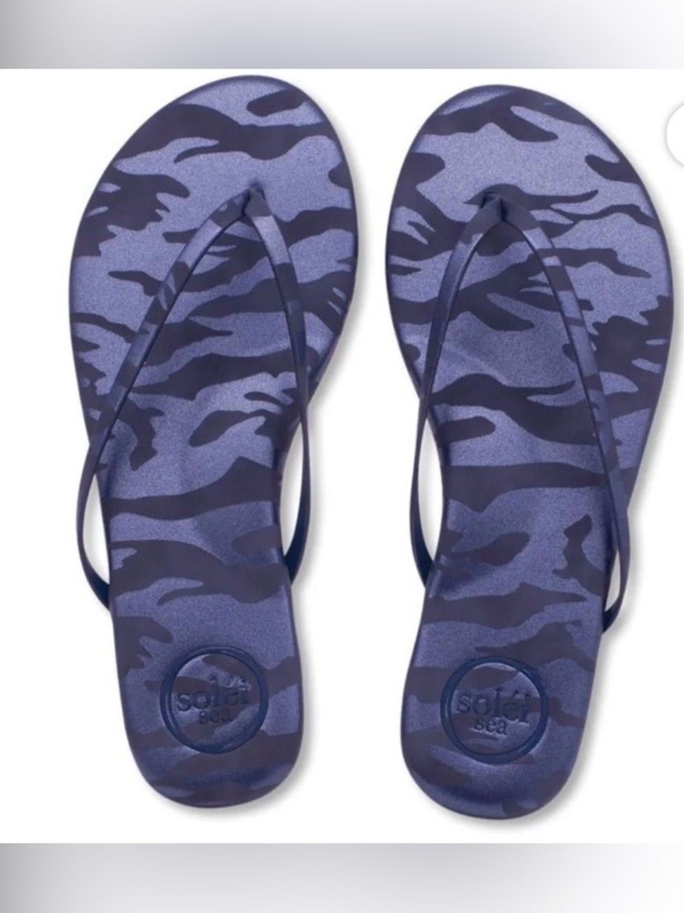 Solei Sea Indie Metallic Blue Camo Sandal NWT 8 (best for 7 or 7.5)